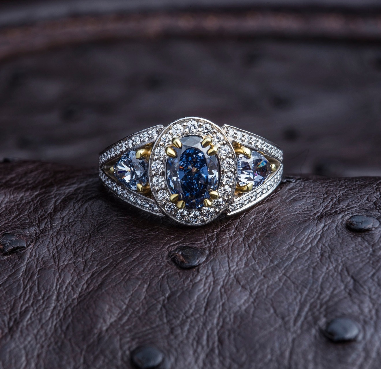Violet Diamond Ring