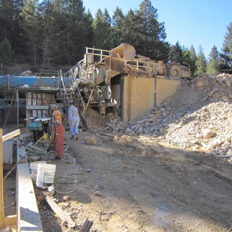 excavation of Yogo Sapphire in Montana