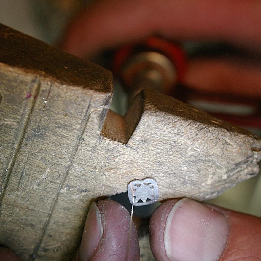 Intricately designed back plate.