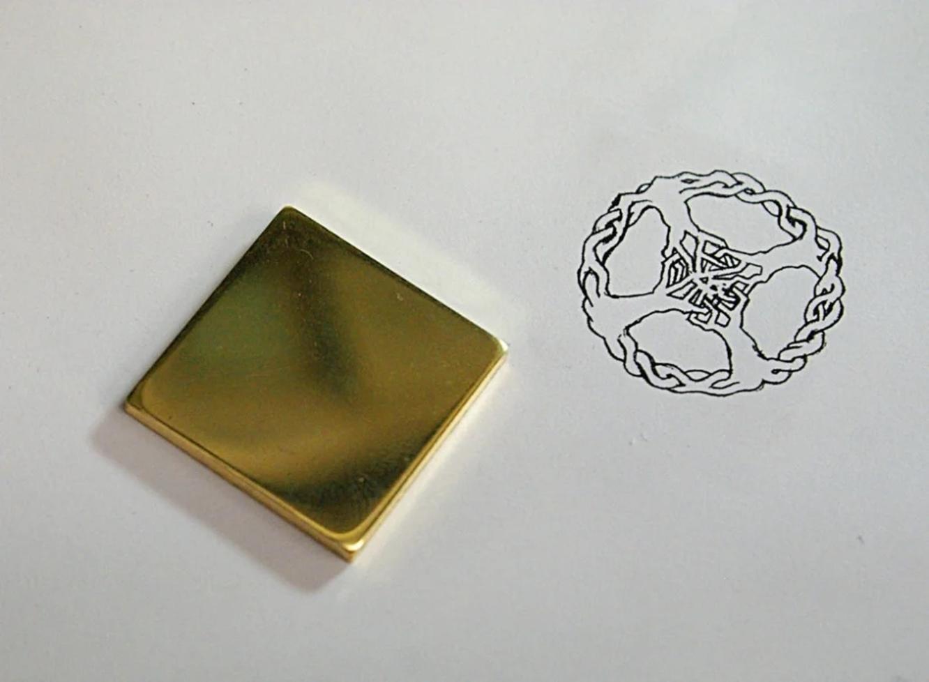 Design printed for transfer to plate.
