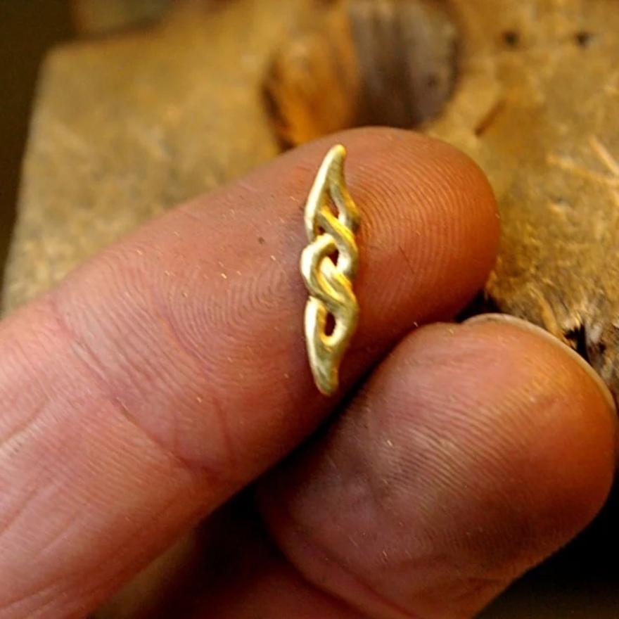 Jewelry work is tiny, we work under a microscope.