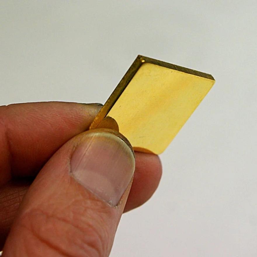 Gold plate to be used in fabrication.