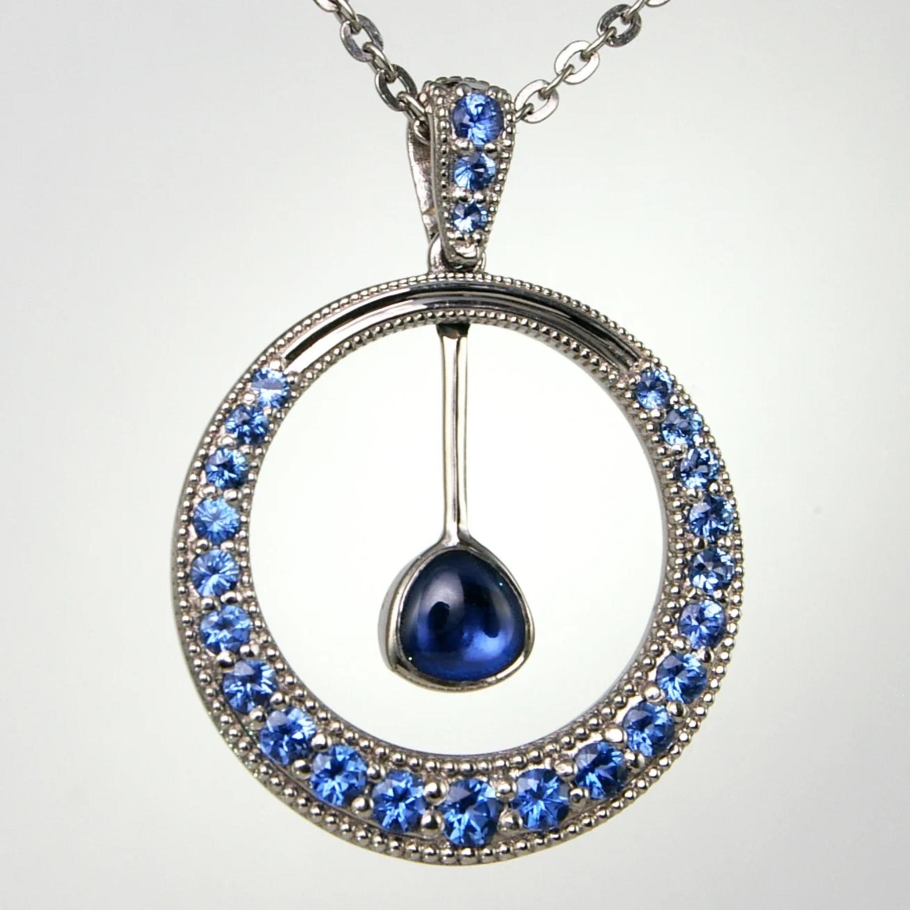 Yogo Sapphire Pendant
