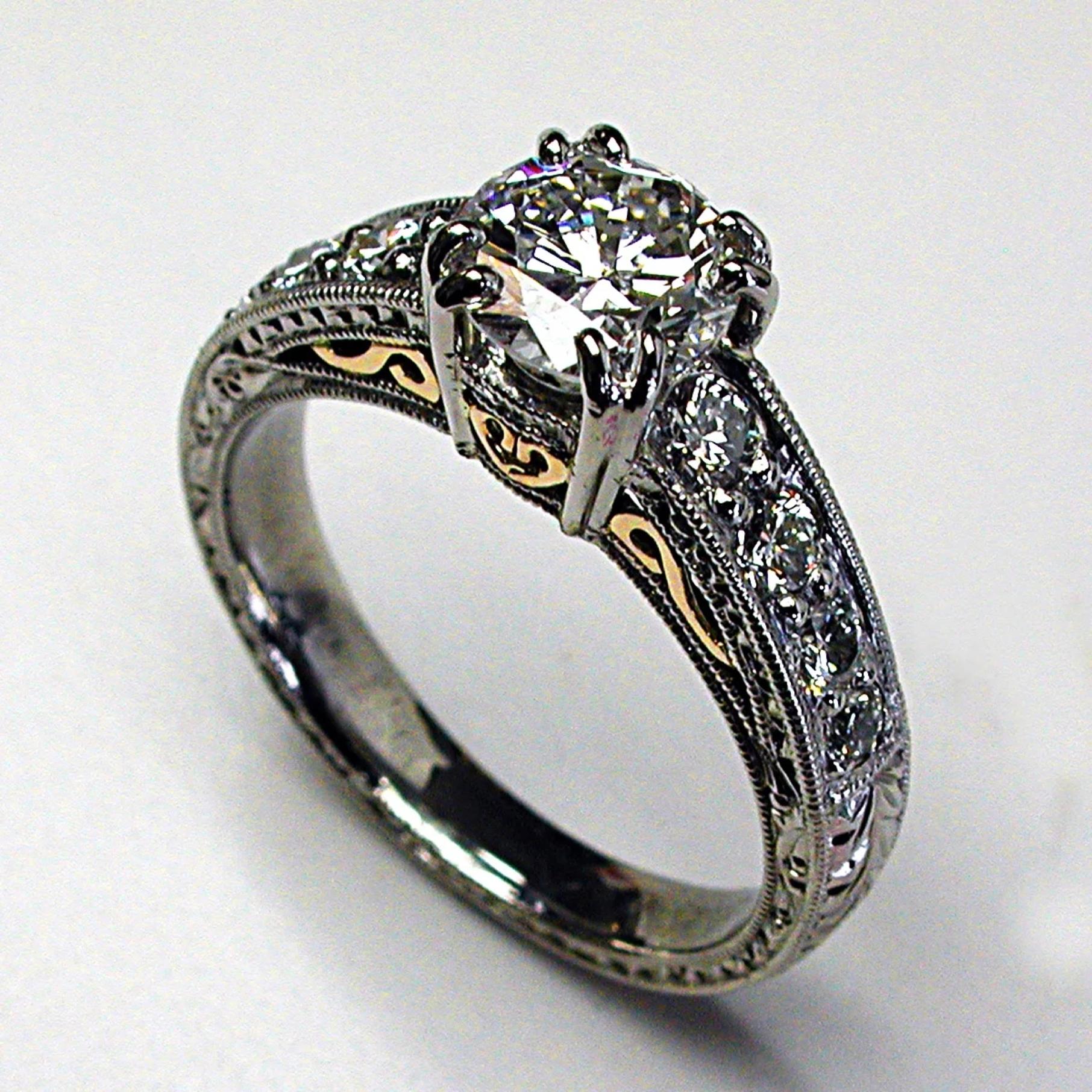 Platinum and Diamond Engagement Ring
