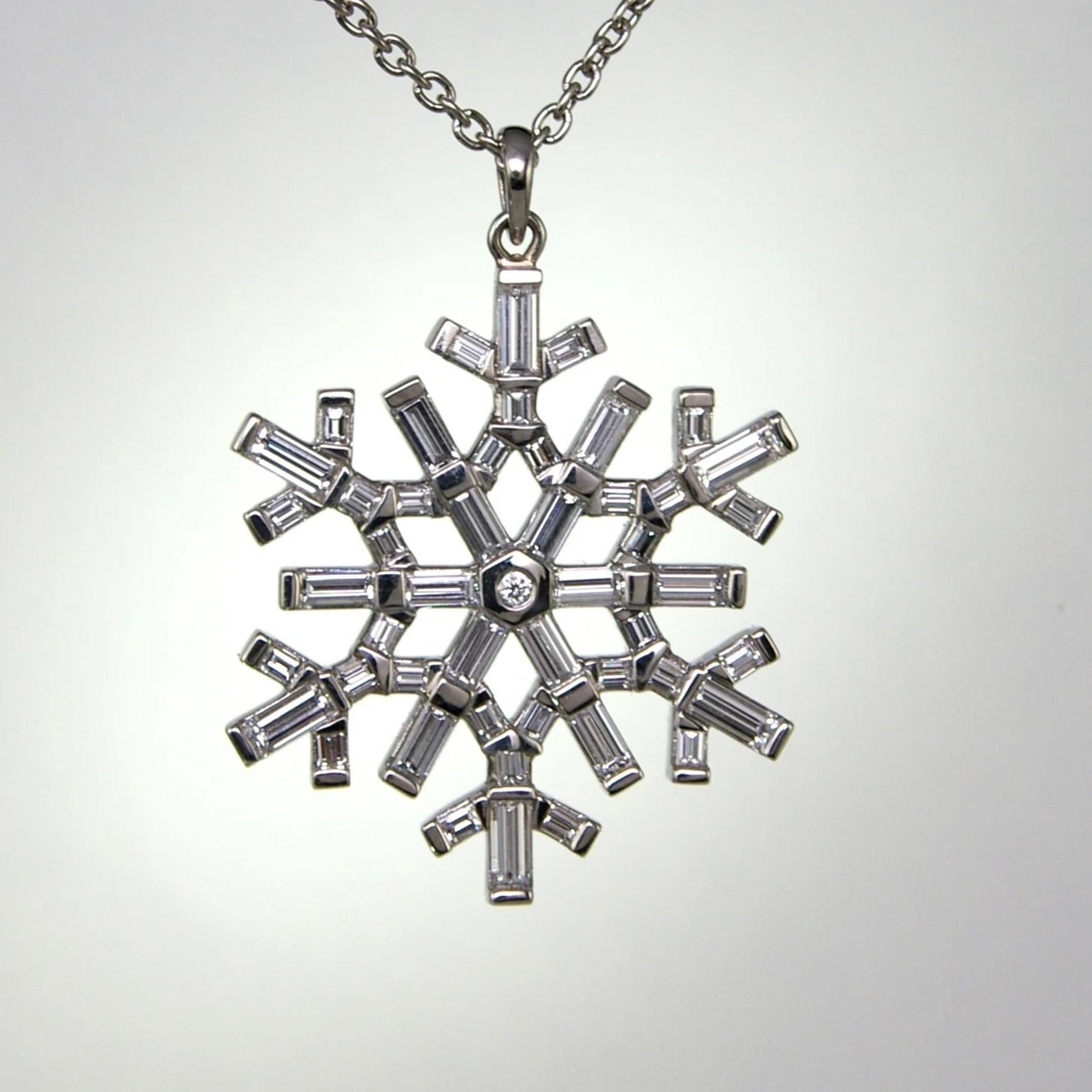 Diamond Snowflake Pendant