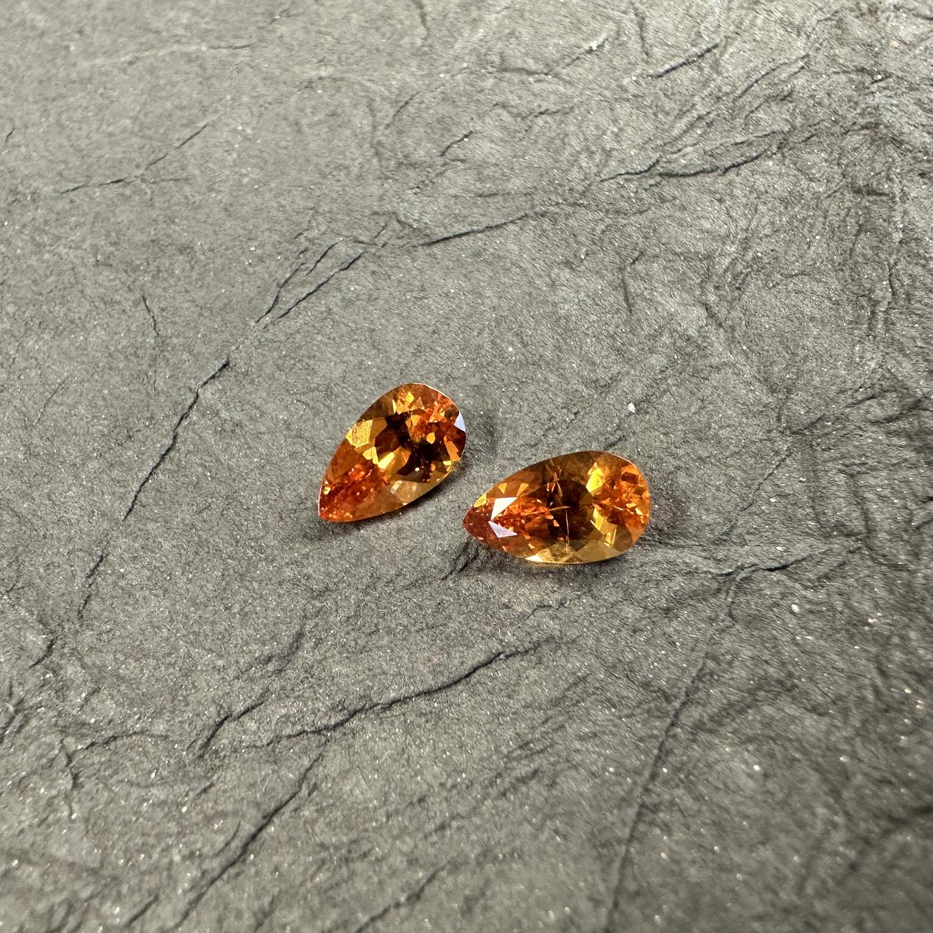 3.47cttw Orange Garnets